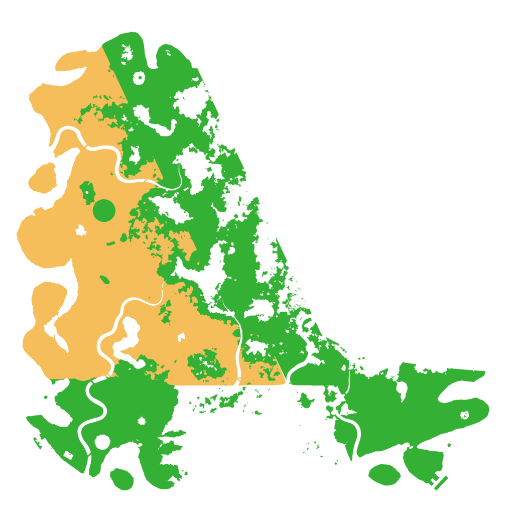 Biome Rust Map: Procedural Map, Size: 6000, Seed: 91541