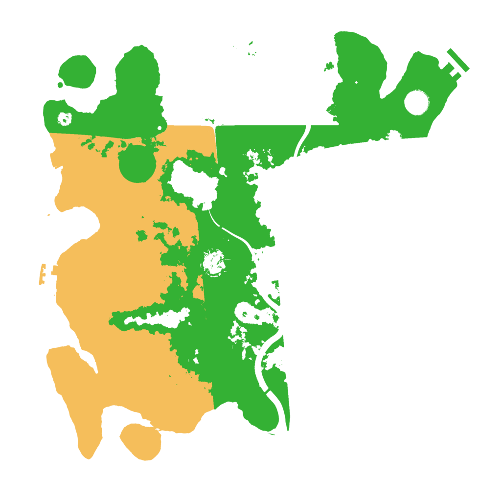 Biome Rust Map: Procedural Map, Size: 3600, Seed: 989583657