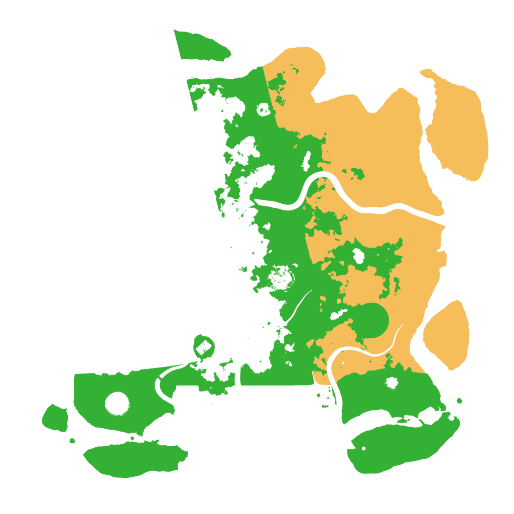 Biome Rust Map: Procedural Map, Size: 3850, Seed: 688943