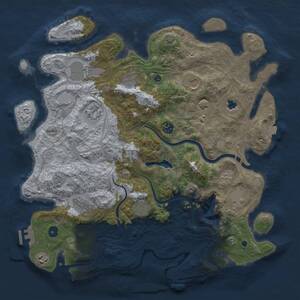 Thumbnail Rust Map: Procedural Map, Size: 4250, Seed: 533764160, 16 Monuments