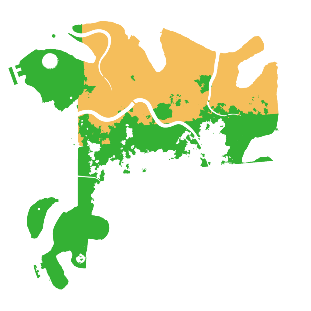 Biome Rust Map: Procedural Map, Size: 3500, Seed: 2102980278