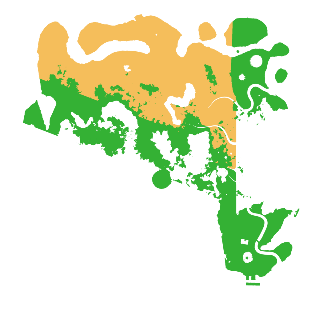 Biome Rust Map: Procedural Map, Size: 4500, Seed: 1753037859