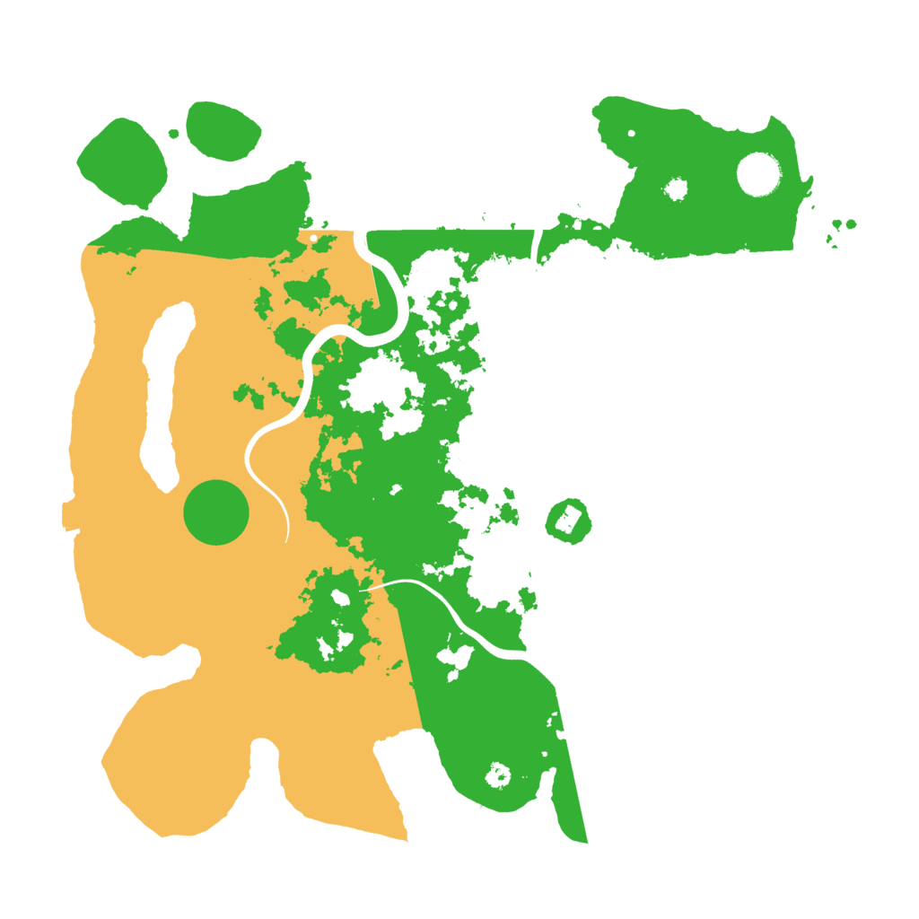 Biome Rust Map: Procedural Map, Size: 3700, Seed: 2041018223