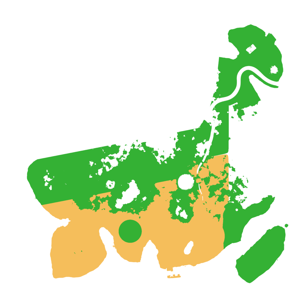 Biome Rust Map: Procedural Map, Size: 3500, Seed: 1003246051