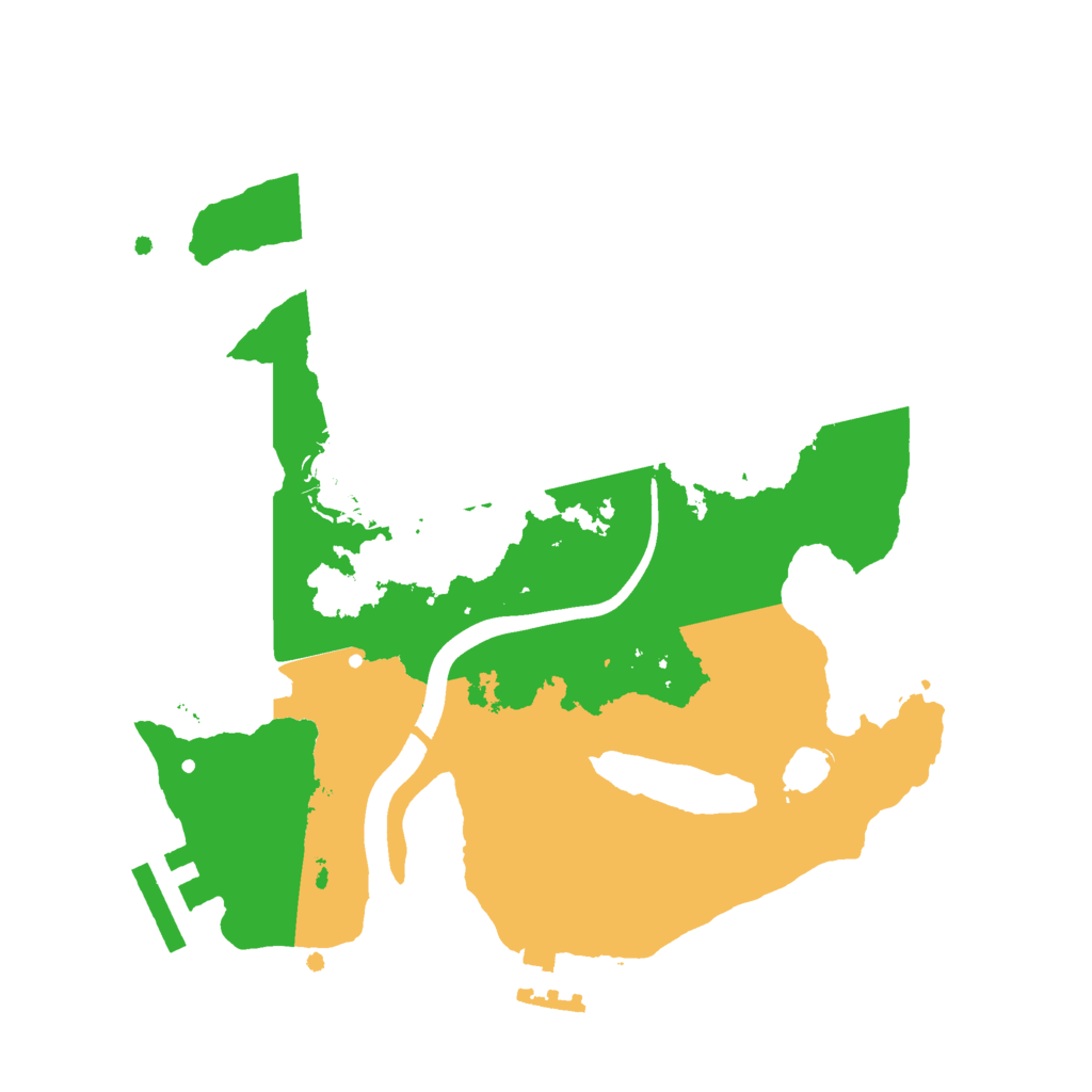 Biome Rust Map: Procedural Map, Size: 2400, Seed: 815691389