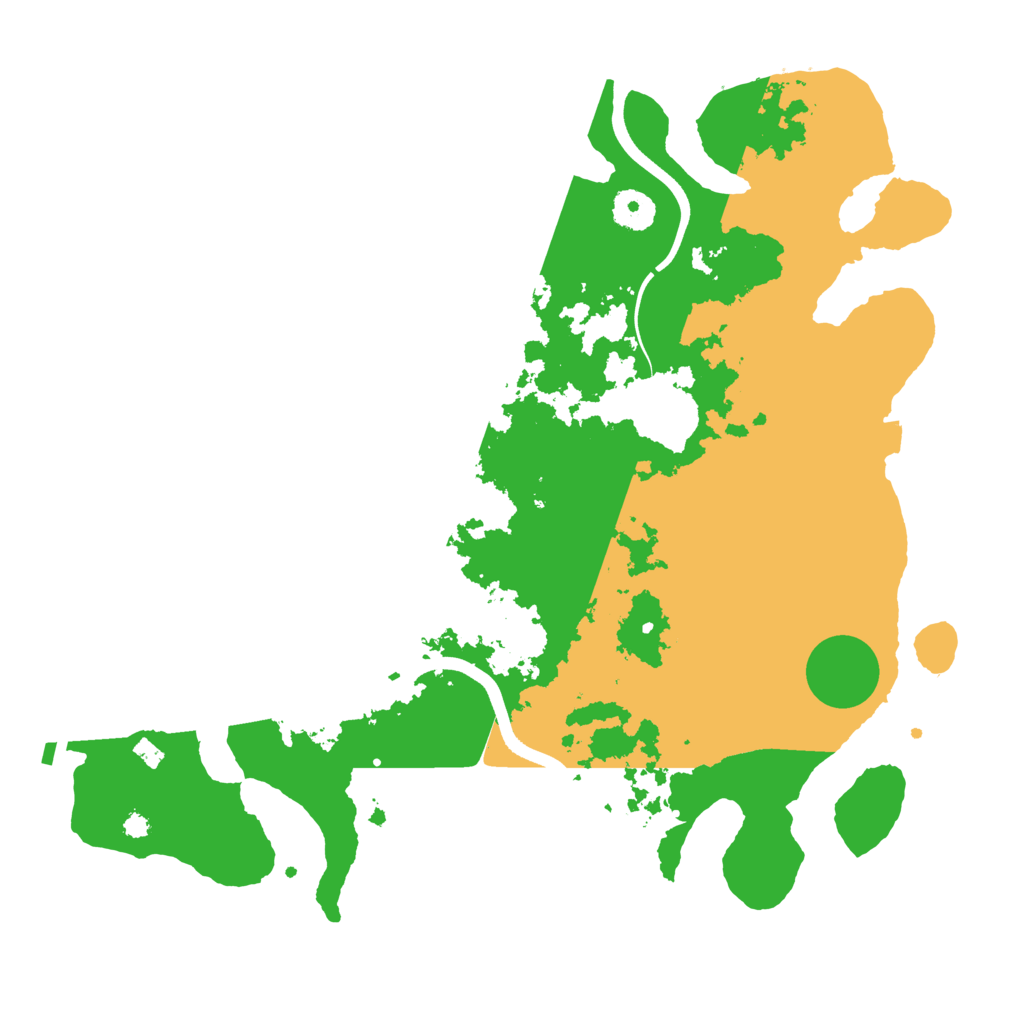 Biome Rust Map: Procedural Map, Size: 3700, Seed: 339737080