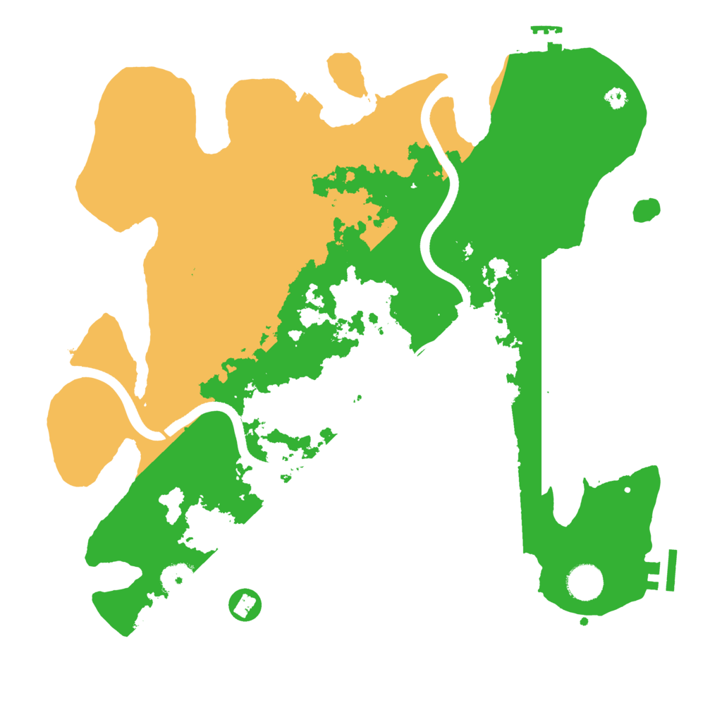 Biome Rust Map: Procedural Map, Size: 3500, Seed: 104754013