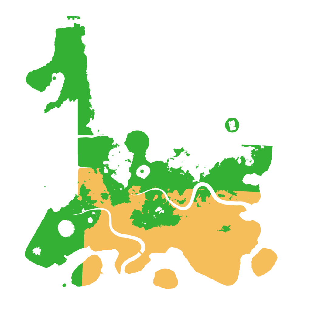 Biome Rust Map: Procedural Map, Size: 3500, Seed: 45234