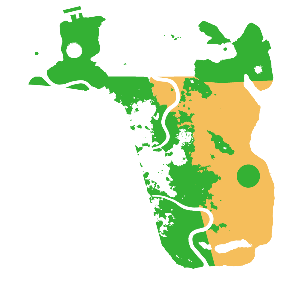Biome Rust Map: Procedural Map, Size: 3500, Seed: 613612