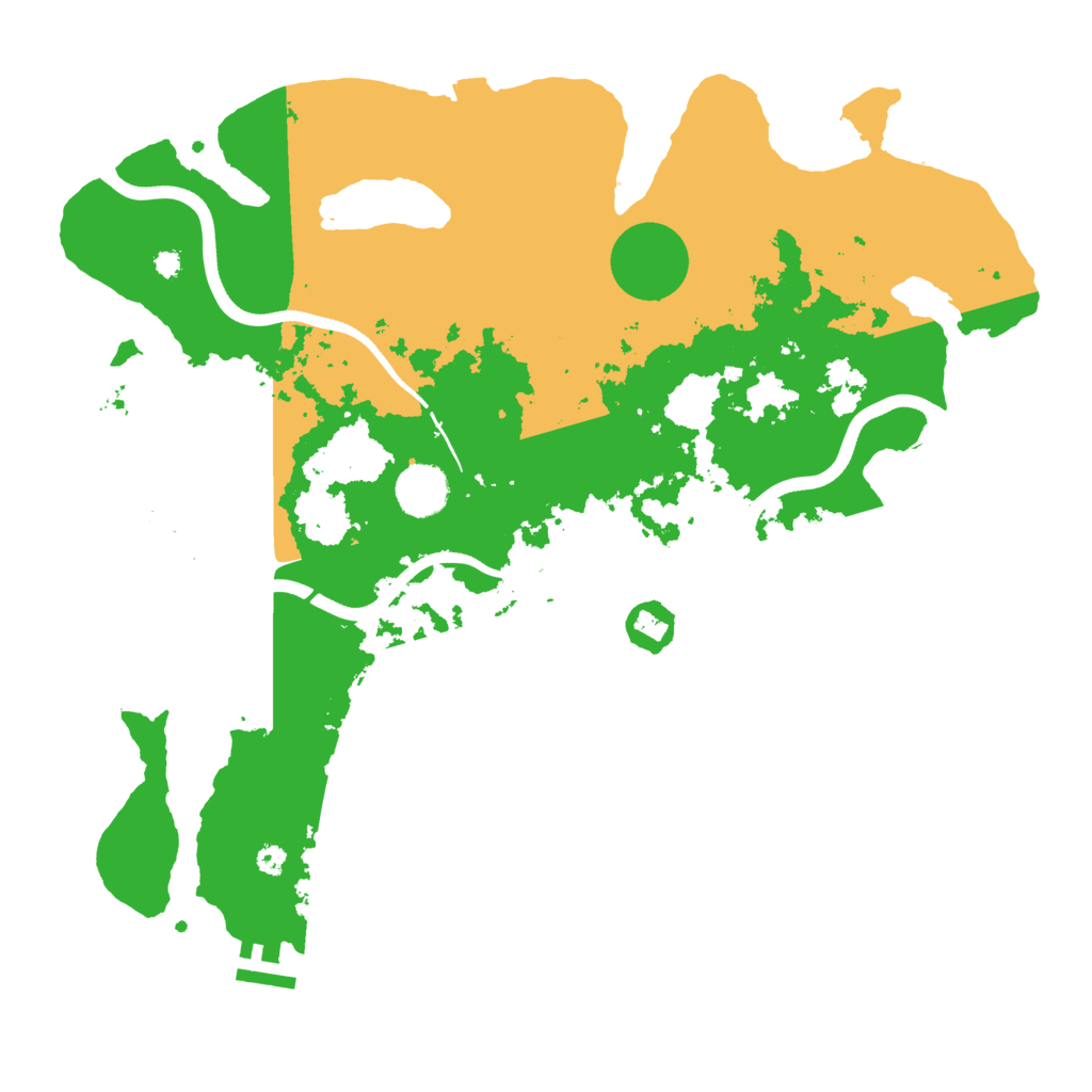 Biome Rust Map: Procedural Map, Size: 3700, Seed: 78486550