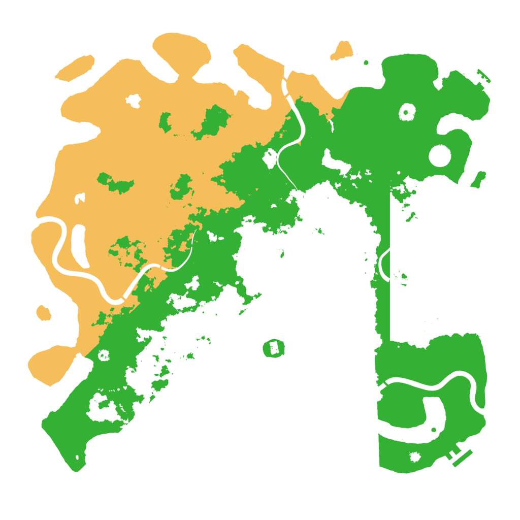 Biome Rust Map: Procedural Map, Size: 4500, Seed: 638176545