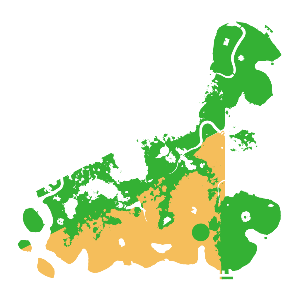 Biome Rust Map: Procedural Map, Size: 4500, Seed: 355130323