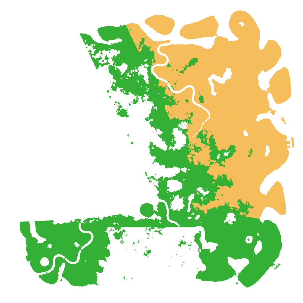 Biome Rust Map: Procedural Map, Size: 6000, Seed: 1935598226