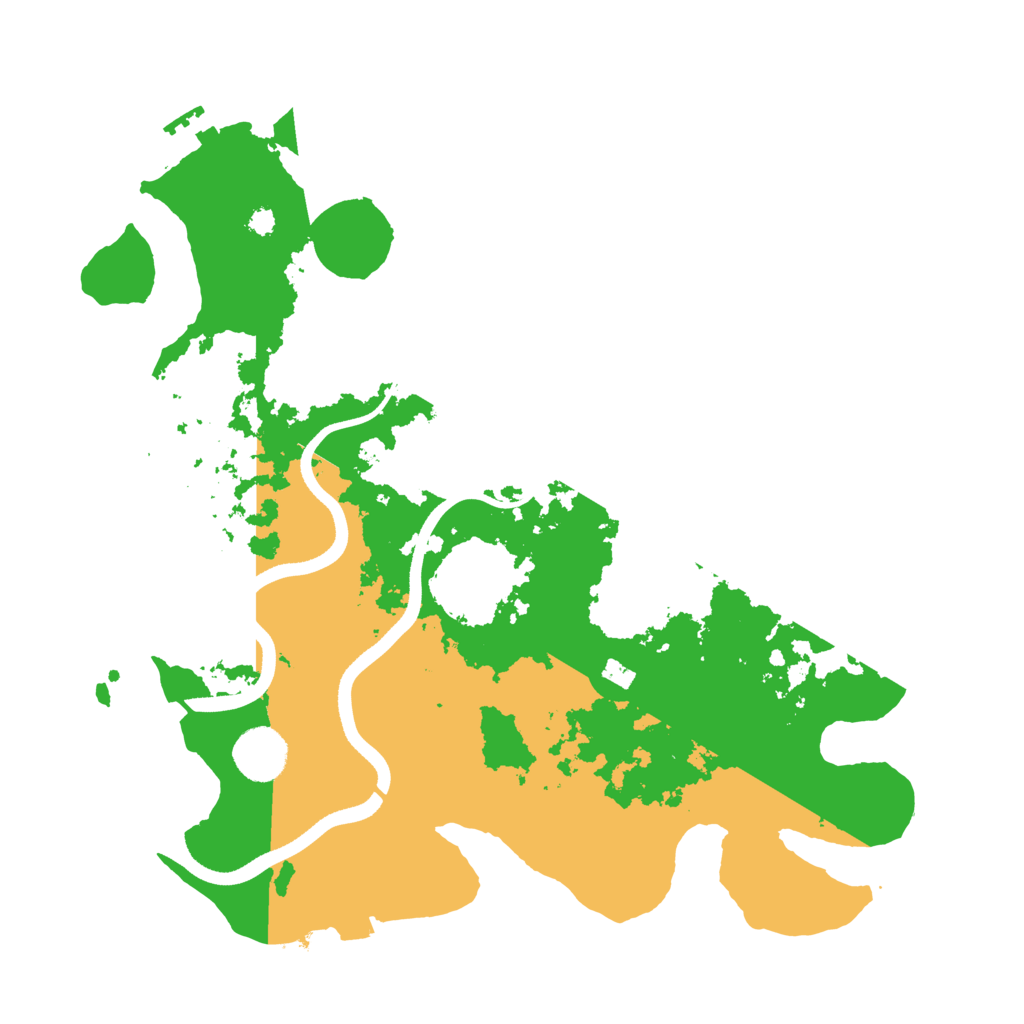 Biome Rust Map: Procedural Map, Size: 3500, Seed: 148545446