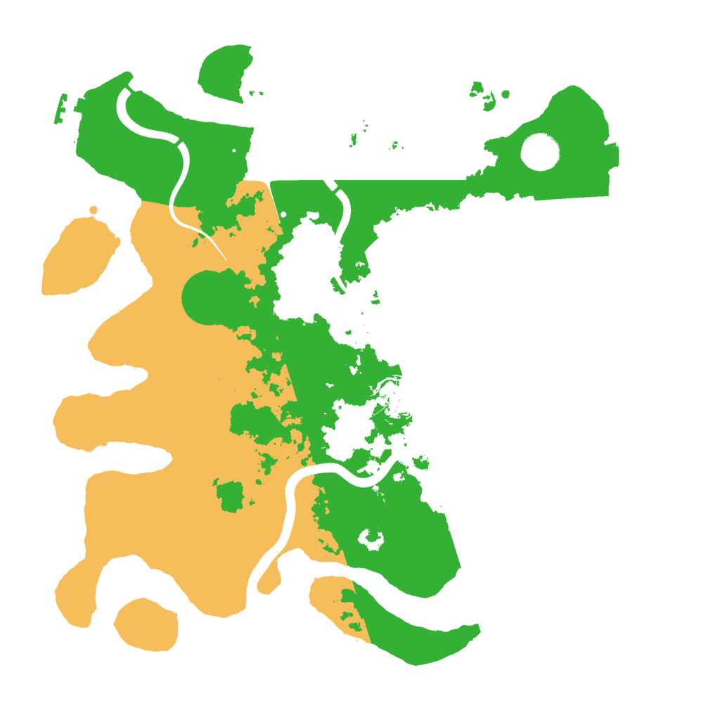 Biome Rust Map: Procedural Map, Size: 3500, Seed: 222795