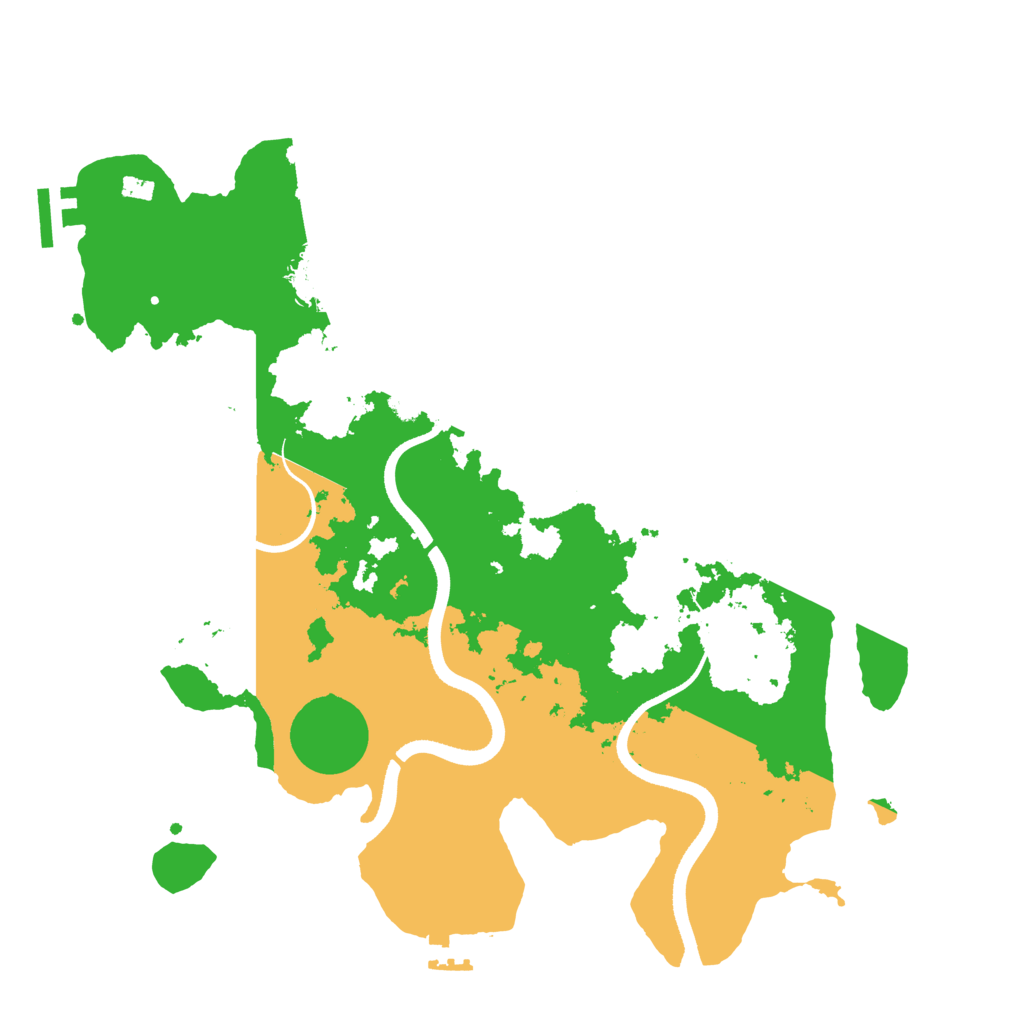 Biome Rust Map: Procedural Map, Size: 3500, Seed: 987496