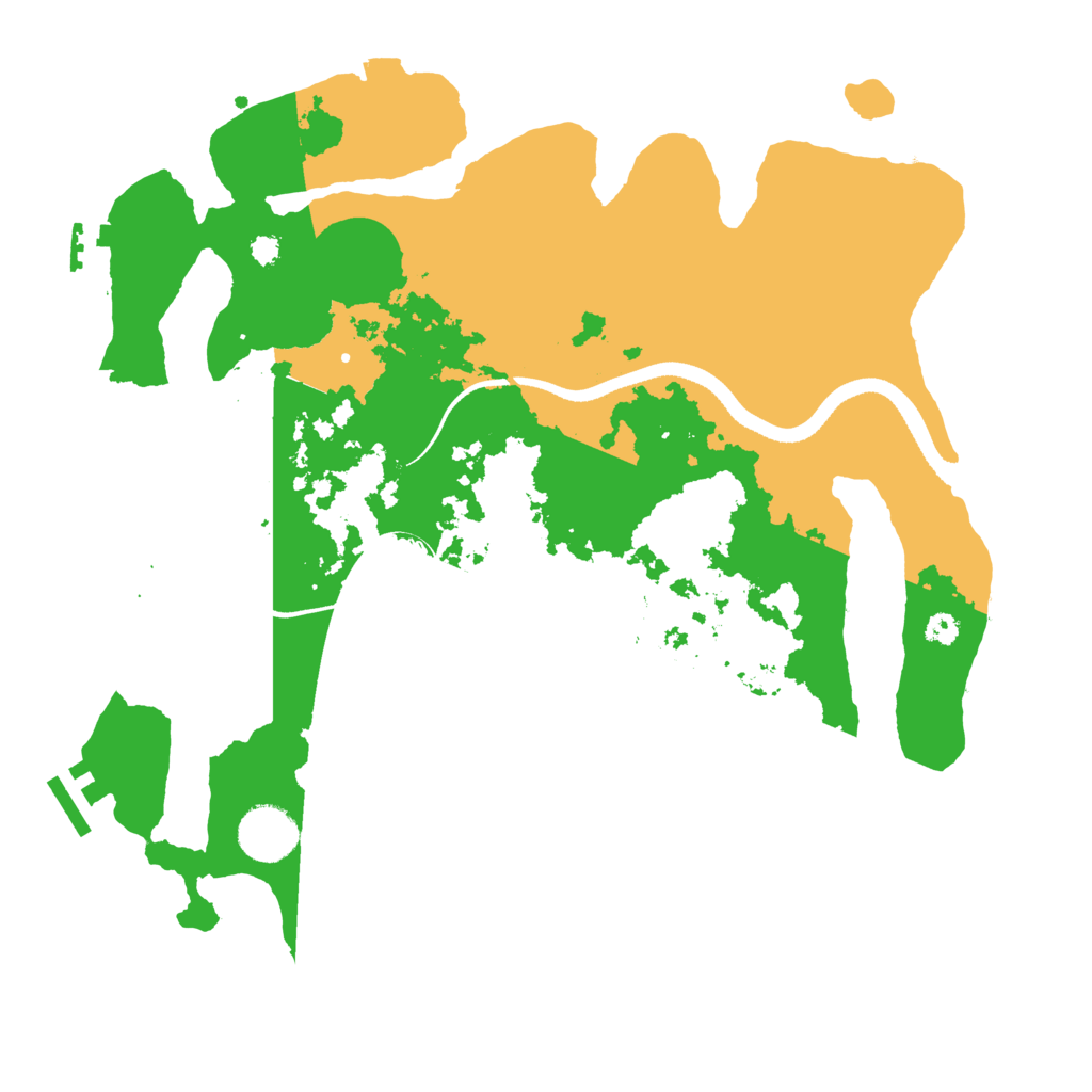 Biome Rust Map: Procedural Map, Size: 3400, Seed: 888888