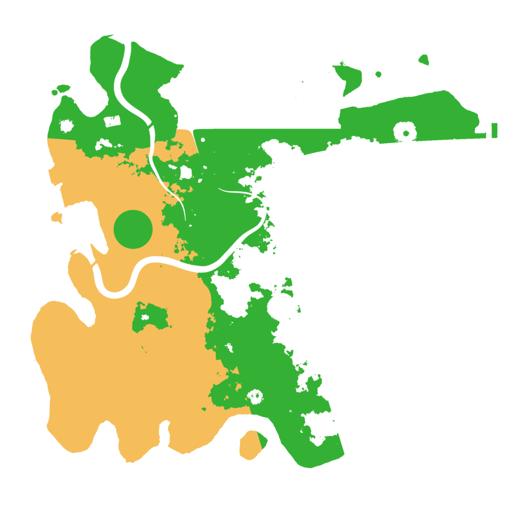 Biome Rust Map: Procedural Map, Size: 3500, Seed: 987500415