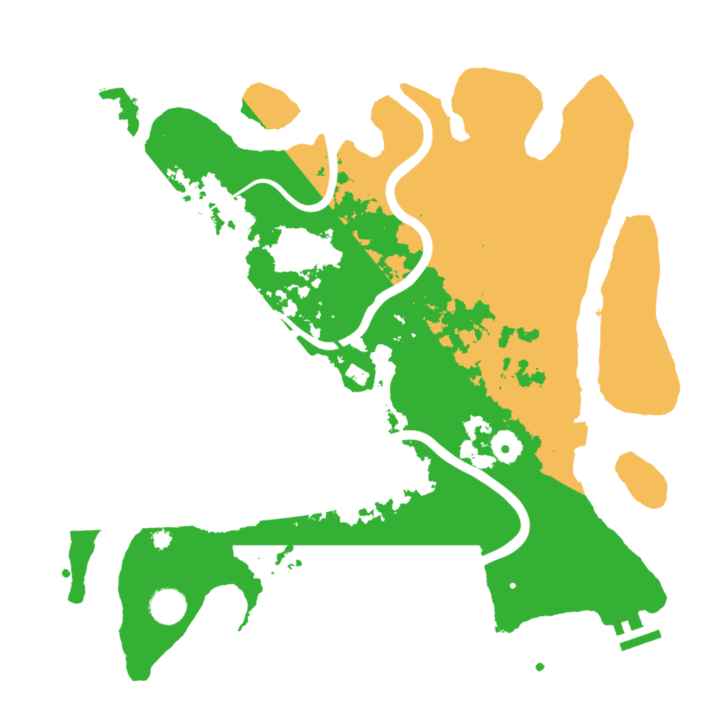 Biome Rust Map: Procedural Map, Size: 3500, Seed: 229843198