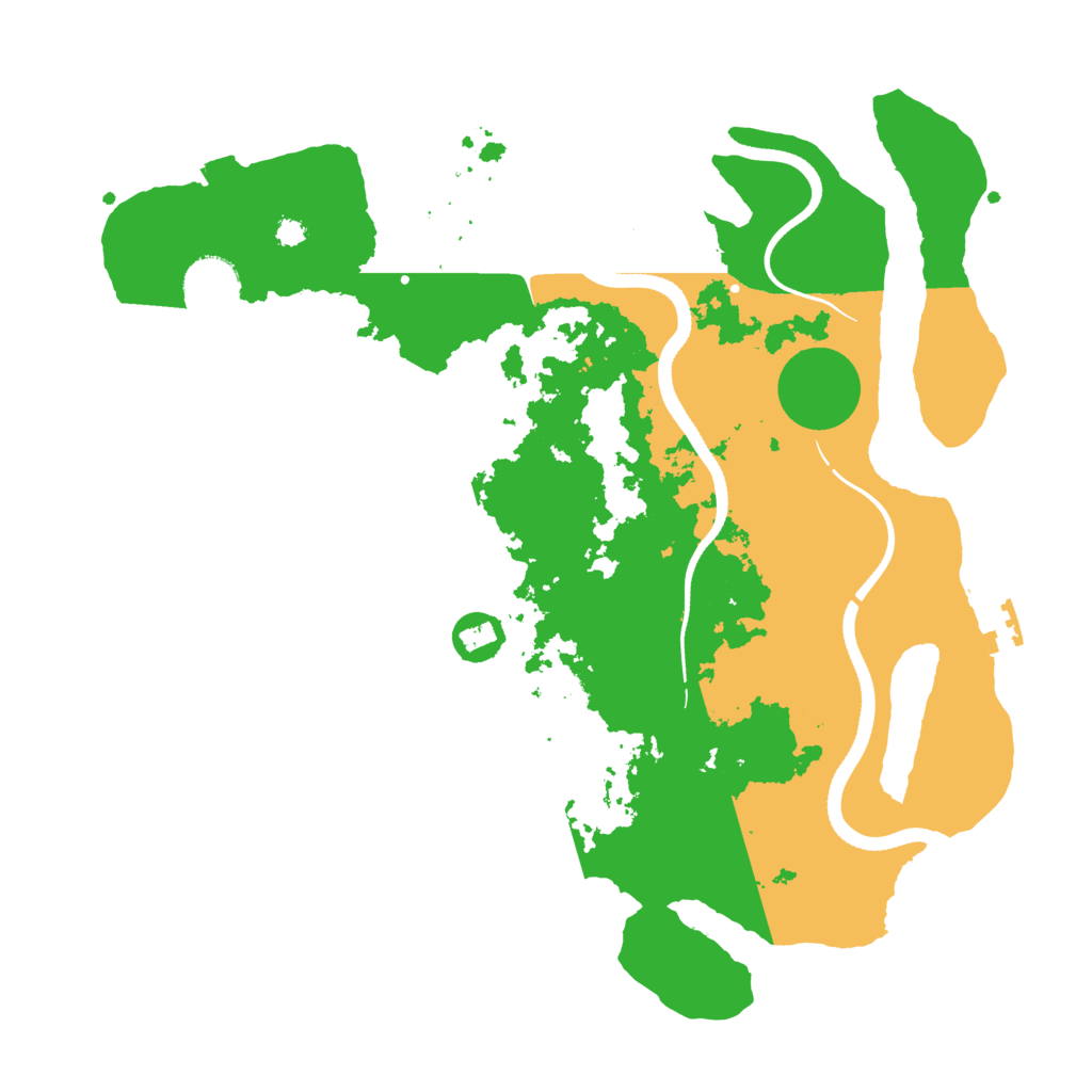 Biome Rust Map: Procedural Map, Size: 3500, Seed: 1263888209