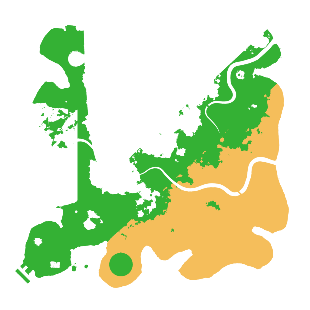 Biome Rust Map: Procedural Map, Size: 3500, Seed: 638943830