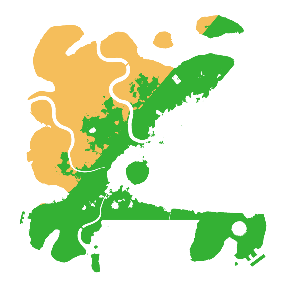 Biome Rust Map: Procedural Map, Size: 3500, Seed: 1321706416