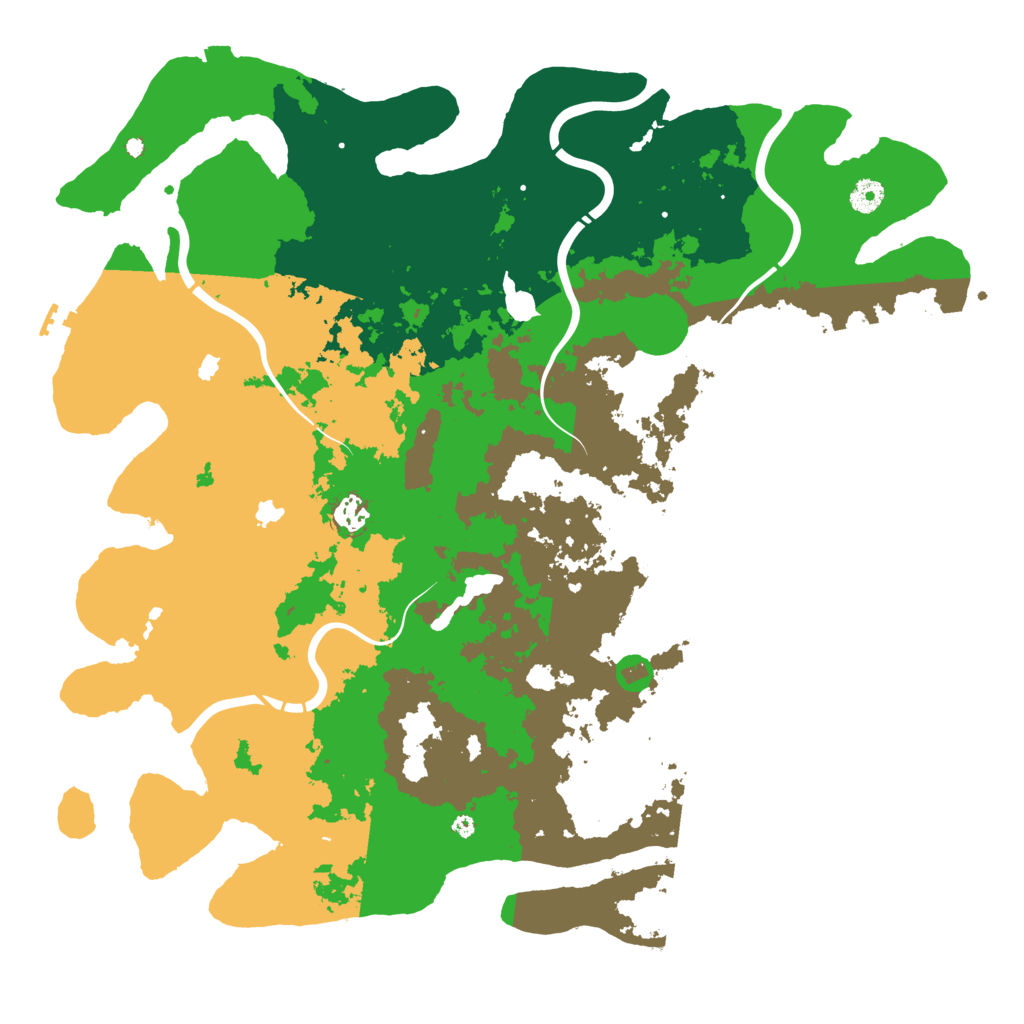 Biome Rust Map: Procedural Map, Size: 4500, Seed: 275554995