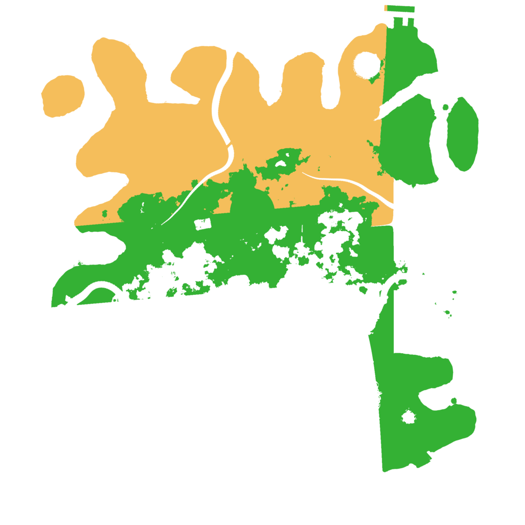 Biome Rust Map: Procedural Map, Size: 3500, Seed: 573680