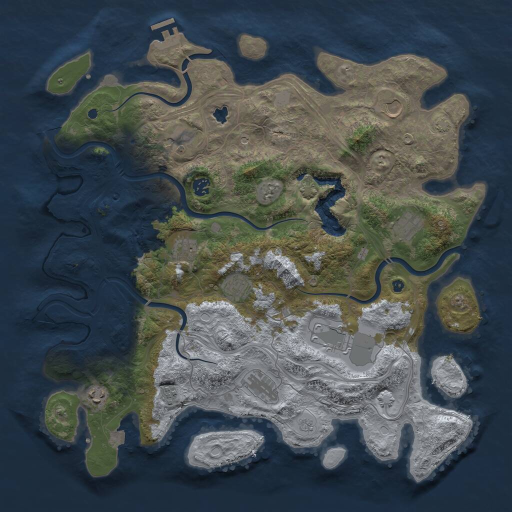 Rust Map: Procedural Map, Size: 4250, Seed: 1582102313, 15 Monuments