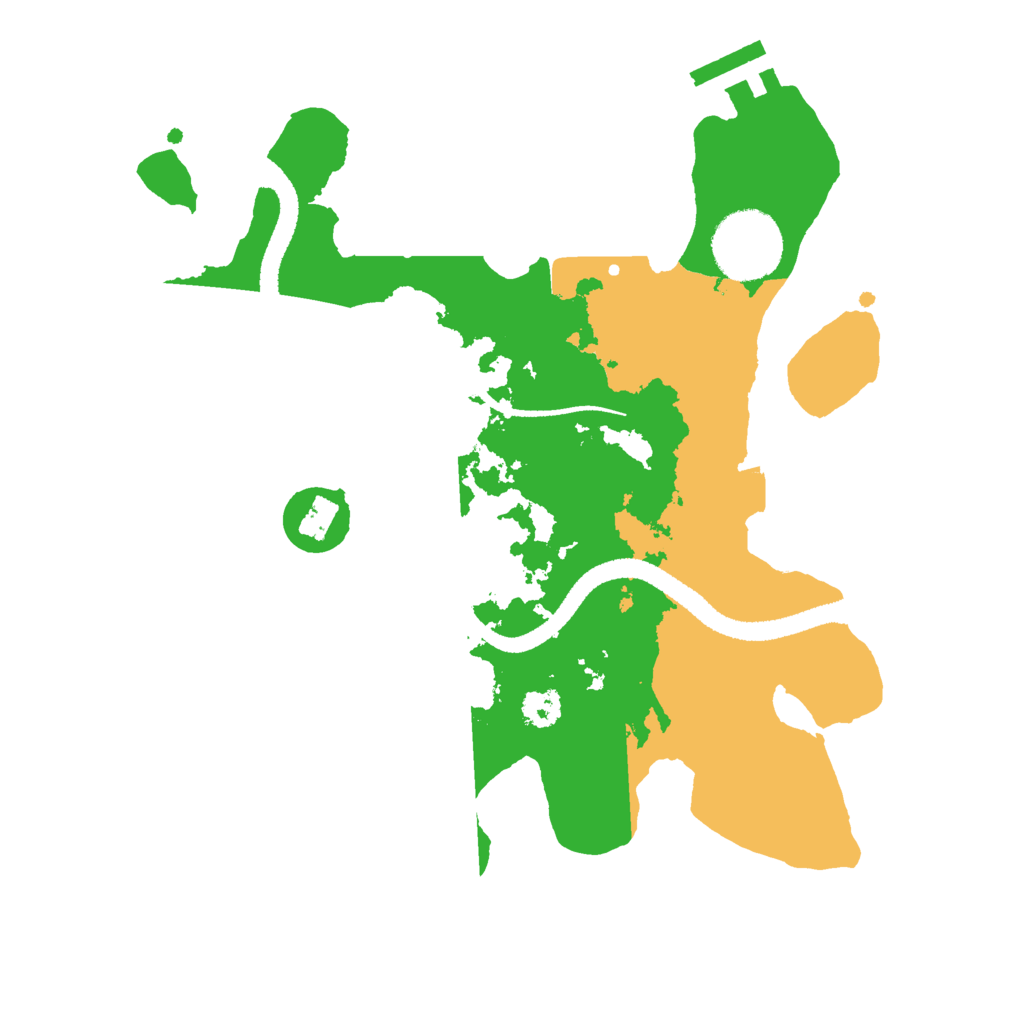 Biome Rust Map: Procedural Map, Size: 2650, Seed: 6666666