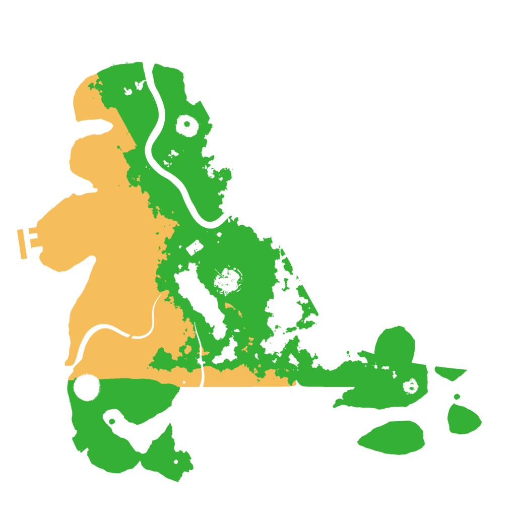 Biome Rust Map: Procedural Map, Size: 3500, Seed: 16166