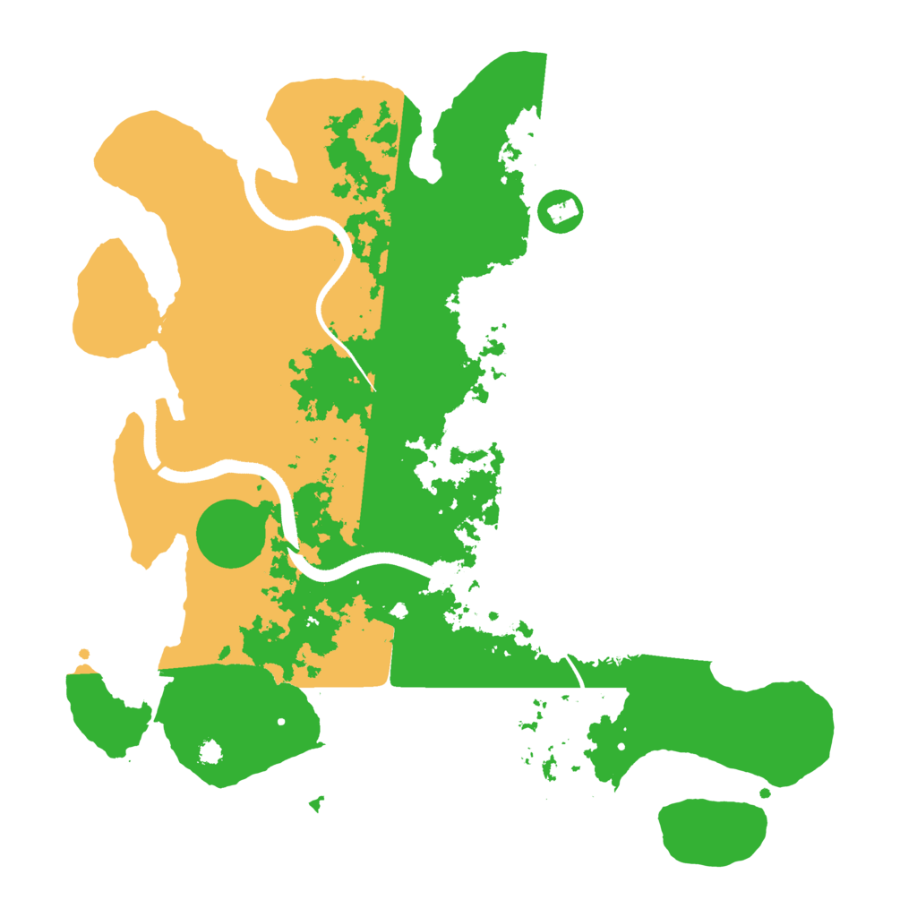Biome Rust Map: Procedural Map, Size: 3500, Seed: 2007108478