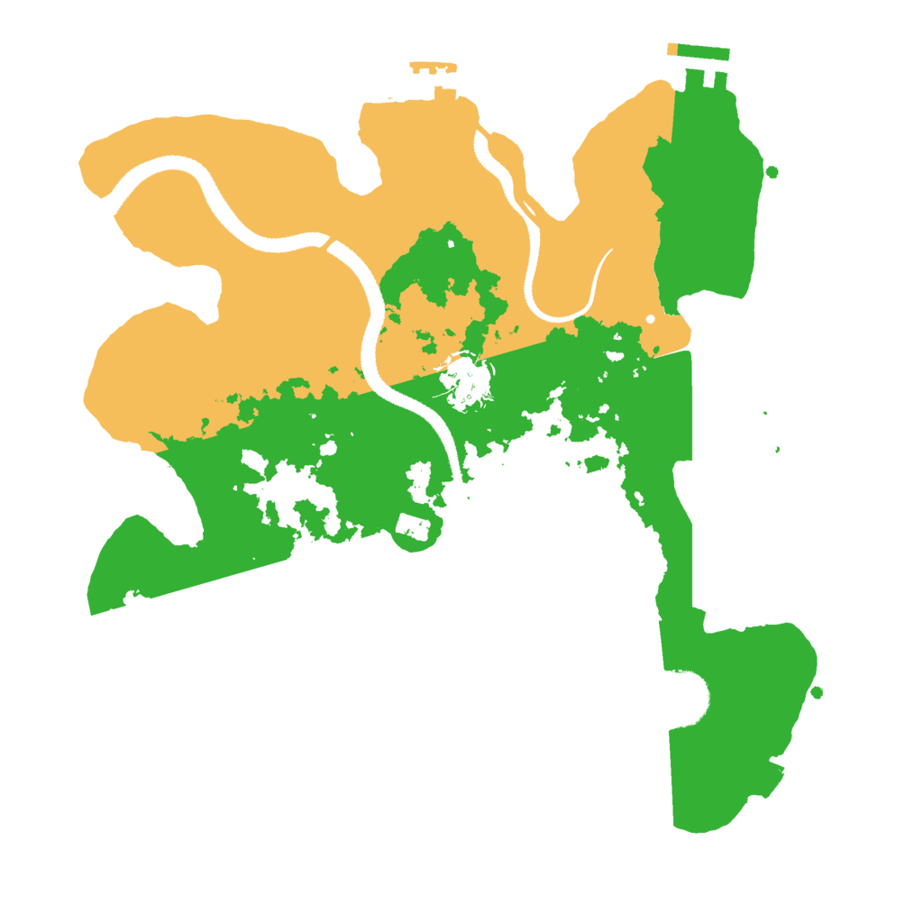 Biome Rust Map: Procedural Map, Size: 3000, Seed: 23702