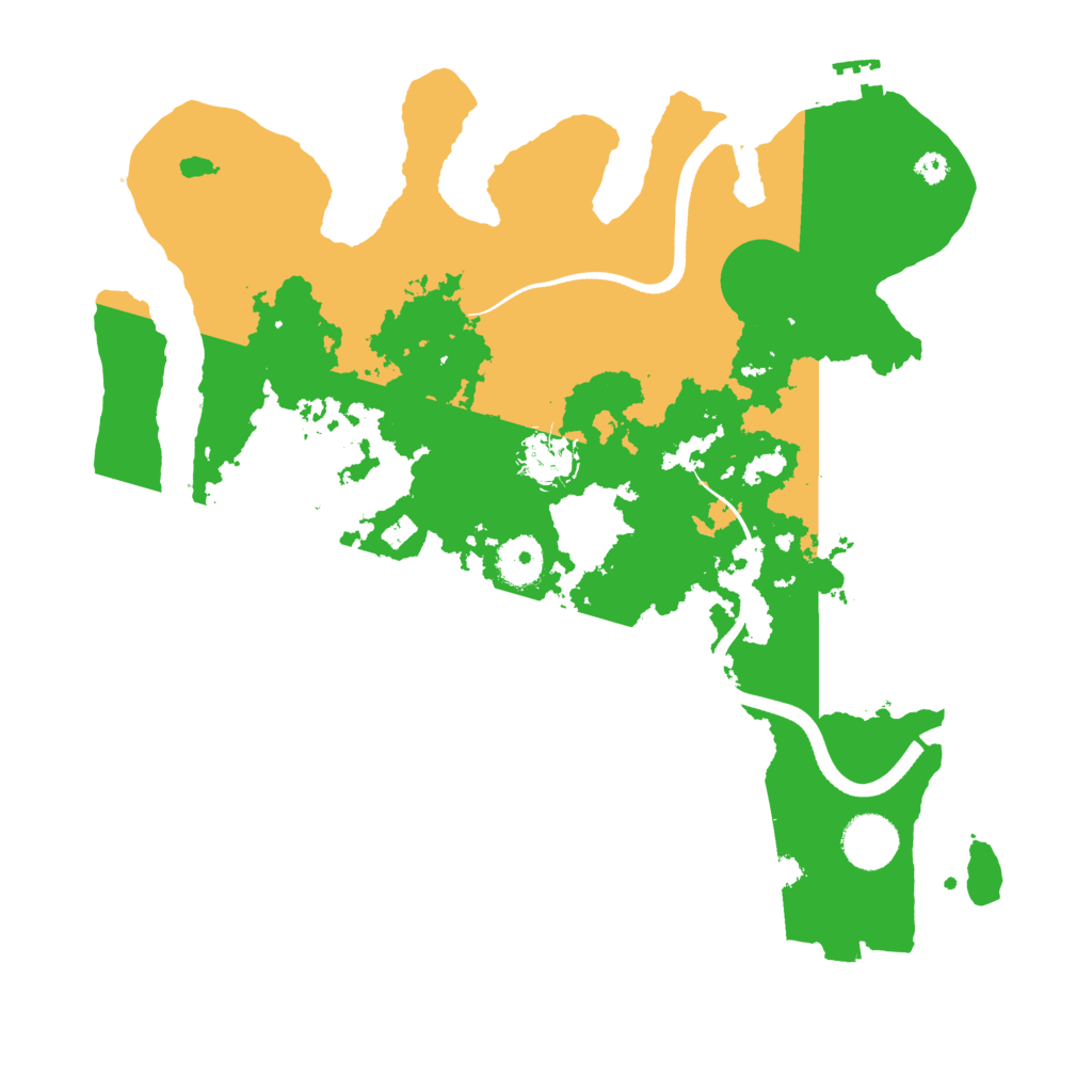 Biome Rust Map: Procedural Map, Size: 3500, Seed: 919564