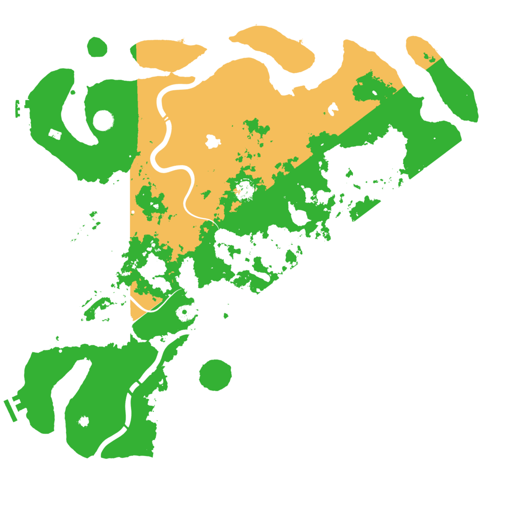Biome Rust Map: Procedural Map, Size: 4500, Seed: 553240
