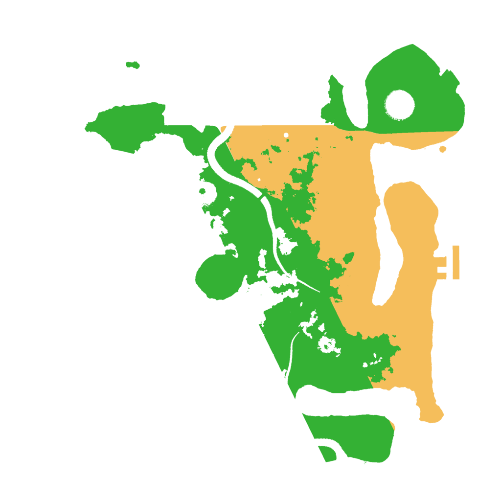 Biome Rust Map: Procedural Map, Size: 3000, Seed: 19810223