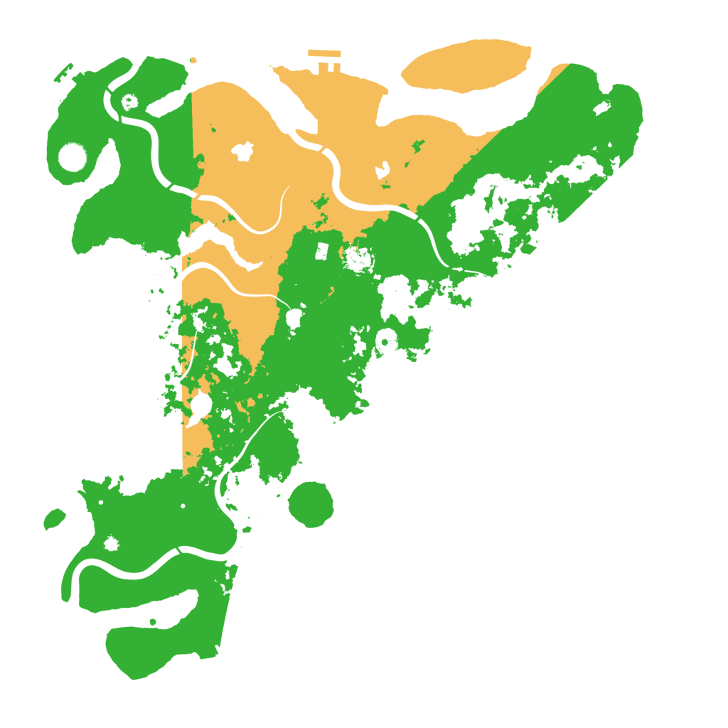 Biome Rust Map: Procedural Map, Size: 4500, Seed: 616551