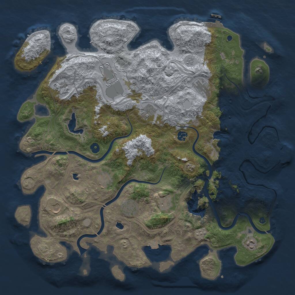 Rust Map: Procedural Map, Size: 4500, Seed: 1771174388, 17 Monuments