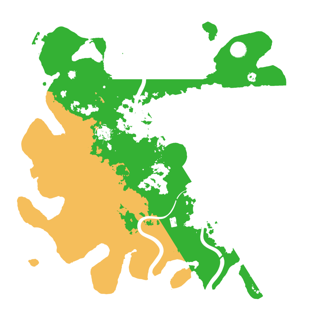 Biome Rust Map: Procedural Map, Size: 3500, Seed: 56846