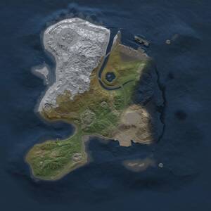 Thumbnail Rust Map: Procedural Map, Size: 2100, Seed: 213254694, 6 Monuments