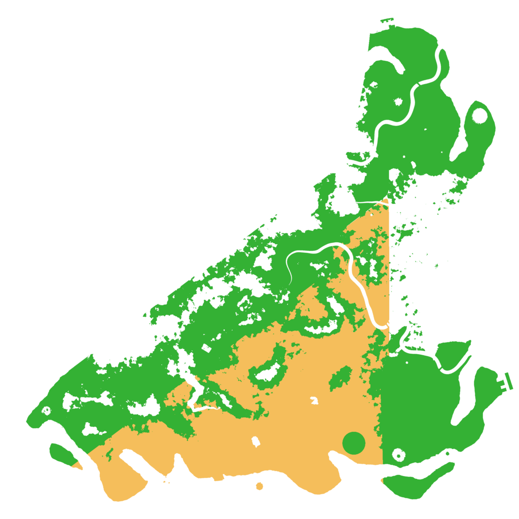 Biome Rust Map: Procedural Map, Size: 6000, Seed: 53280321