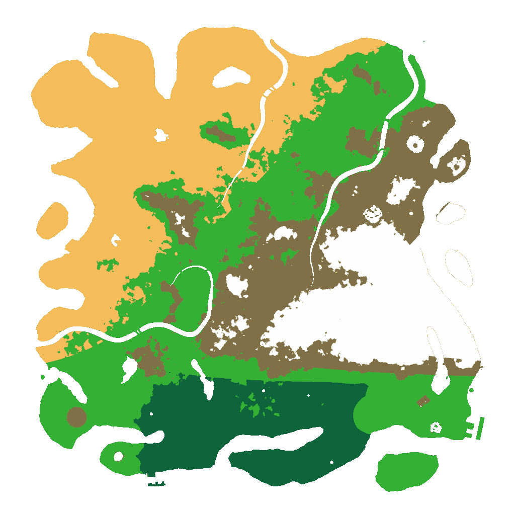 Biome Rust Map: Procedural Map, Size: 4500, Seed: 133856400