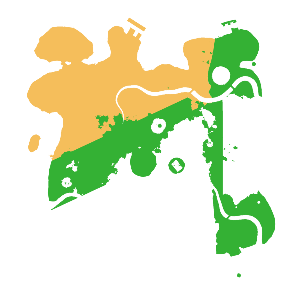 Biome Rust Map: Procedural Map, Size: 3000, Seed: 233546