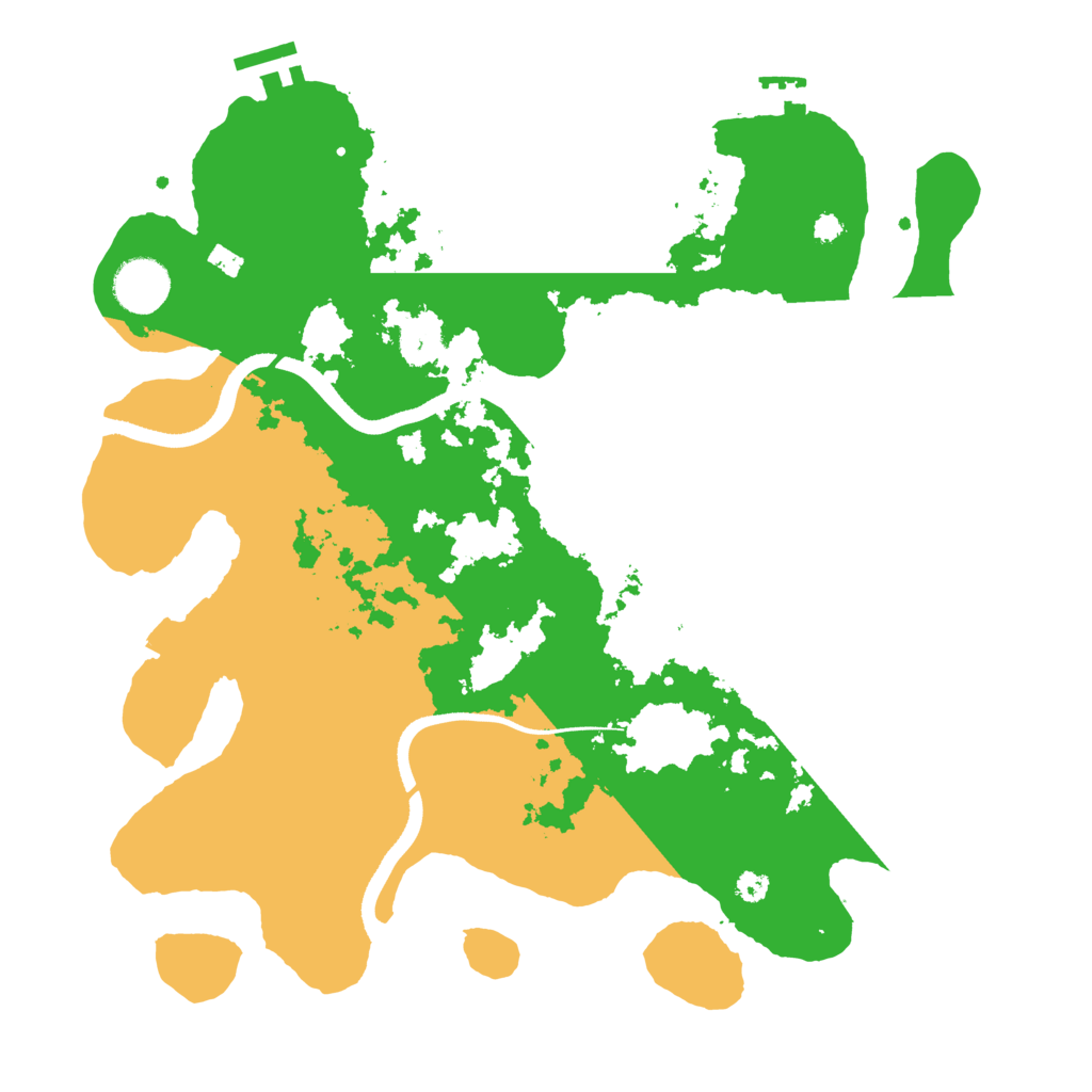 Biome Rust Map: Procedural Map, Size: 3500, Seed: 978004