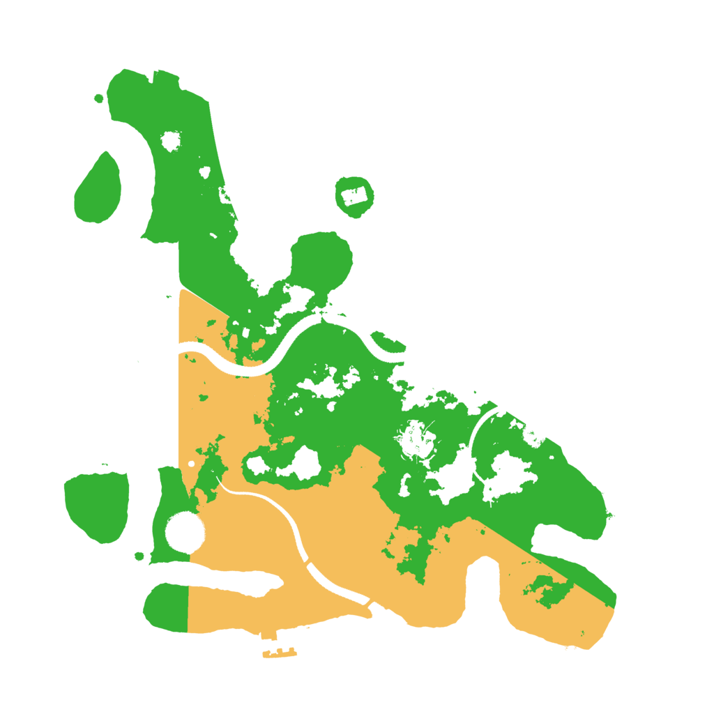 Biome Rust Map: Procedural Map, Size: 3200, Seed: 928463157