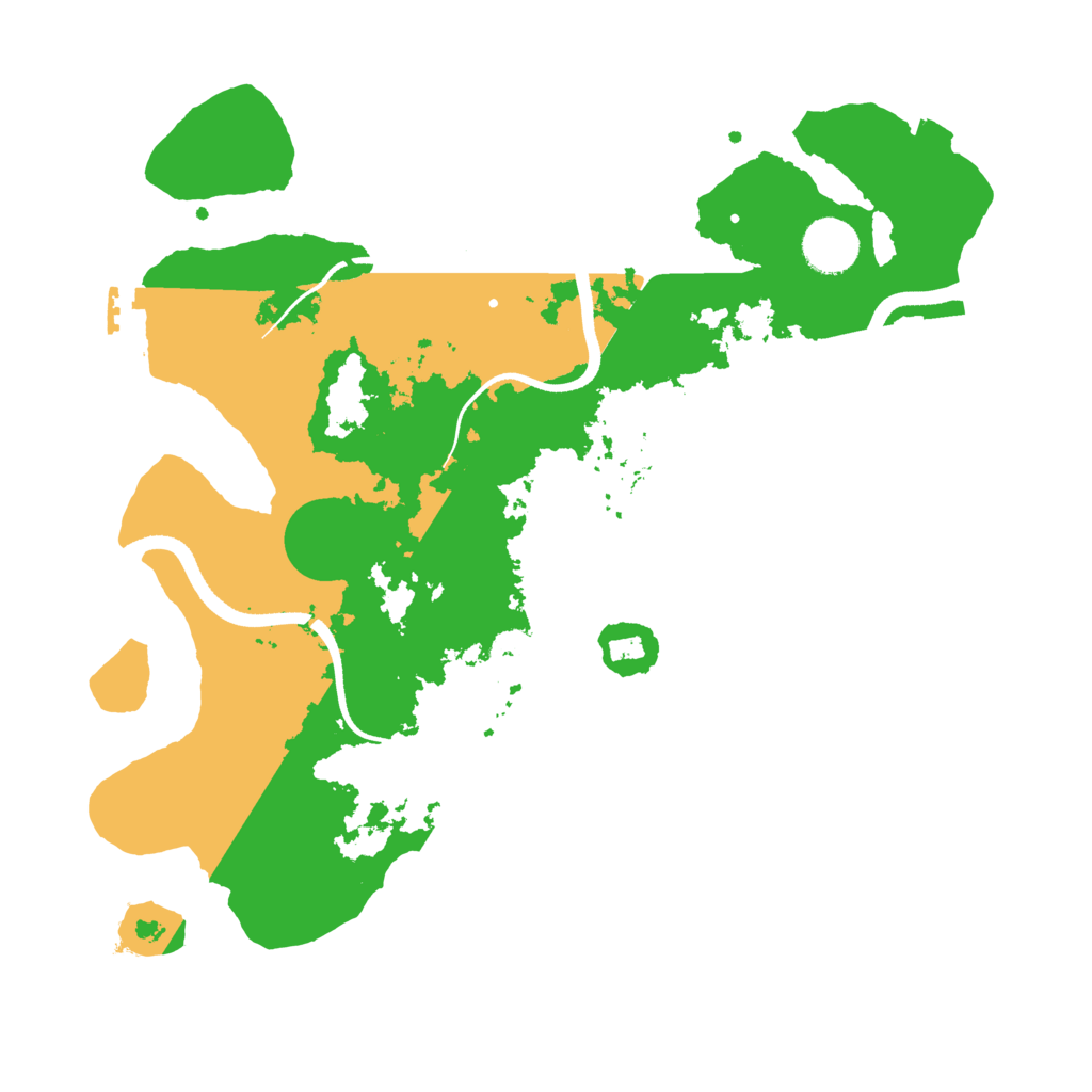 Biome Rust Map: Procedural Map, Size: 3500, Seed: 828066