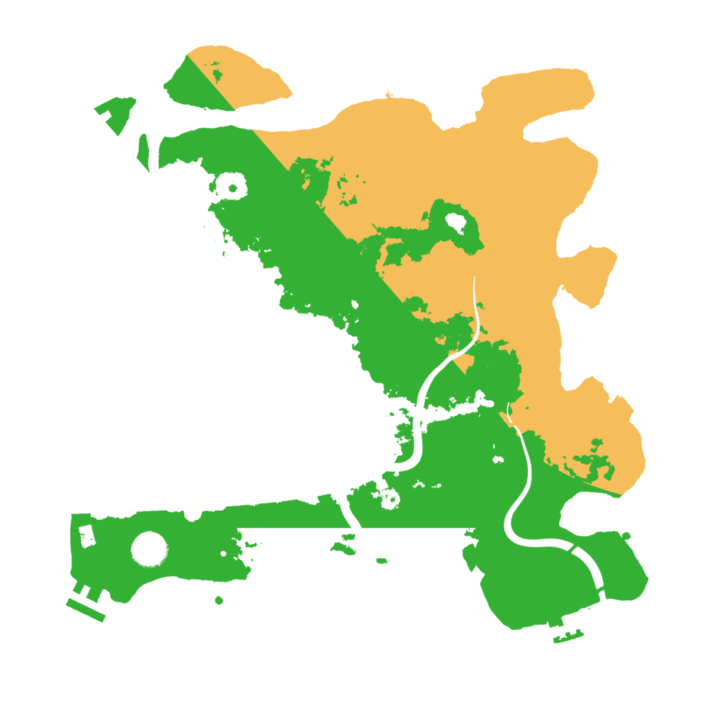 Biome Rust Map: Procedural Map, Size: 3500, Seed: 109032026
