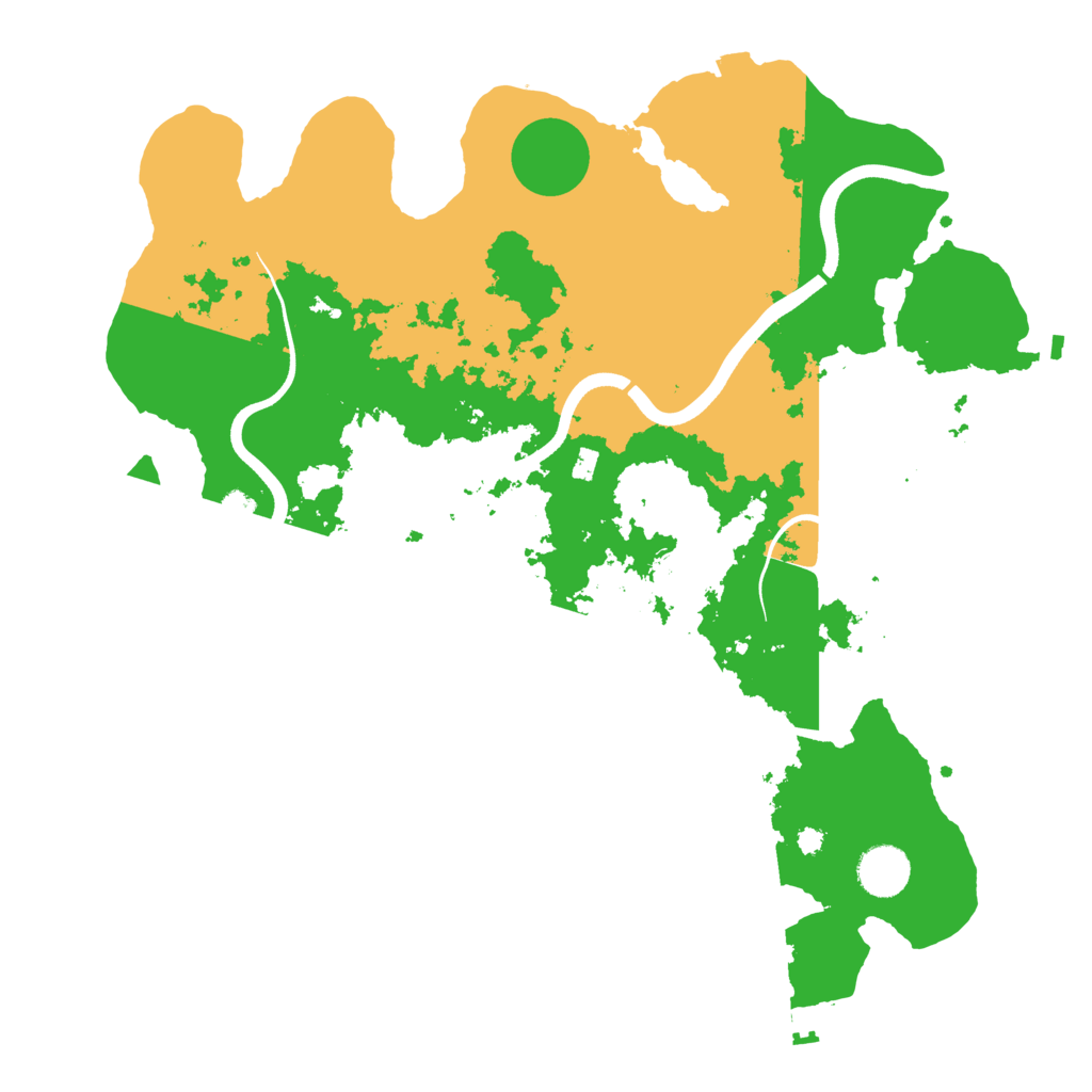 Biome Rust Map: Procedural Map, Size: 3700, Seed: 574169878