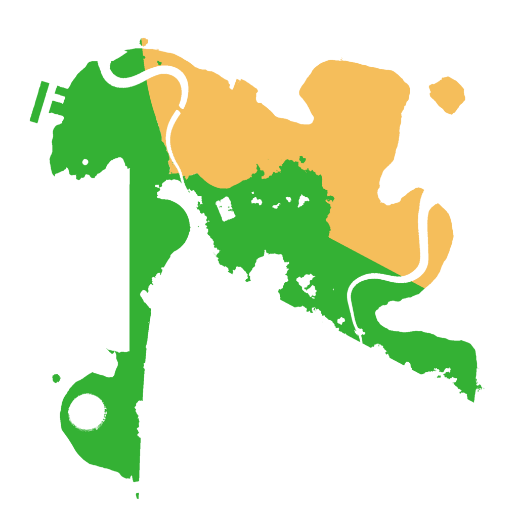 Biome Rust Map: Procedural Map, Size: 2500, Seed: 1561417458
