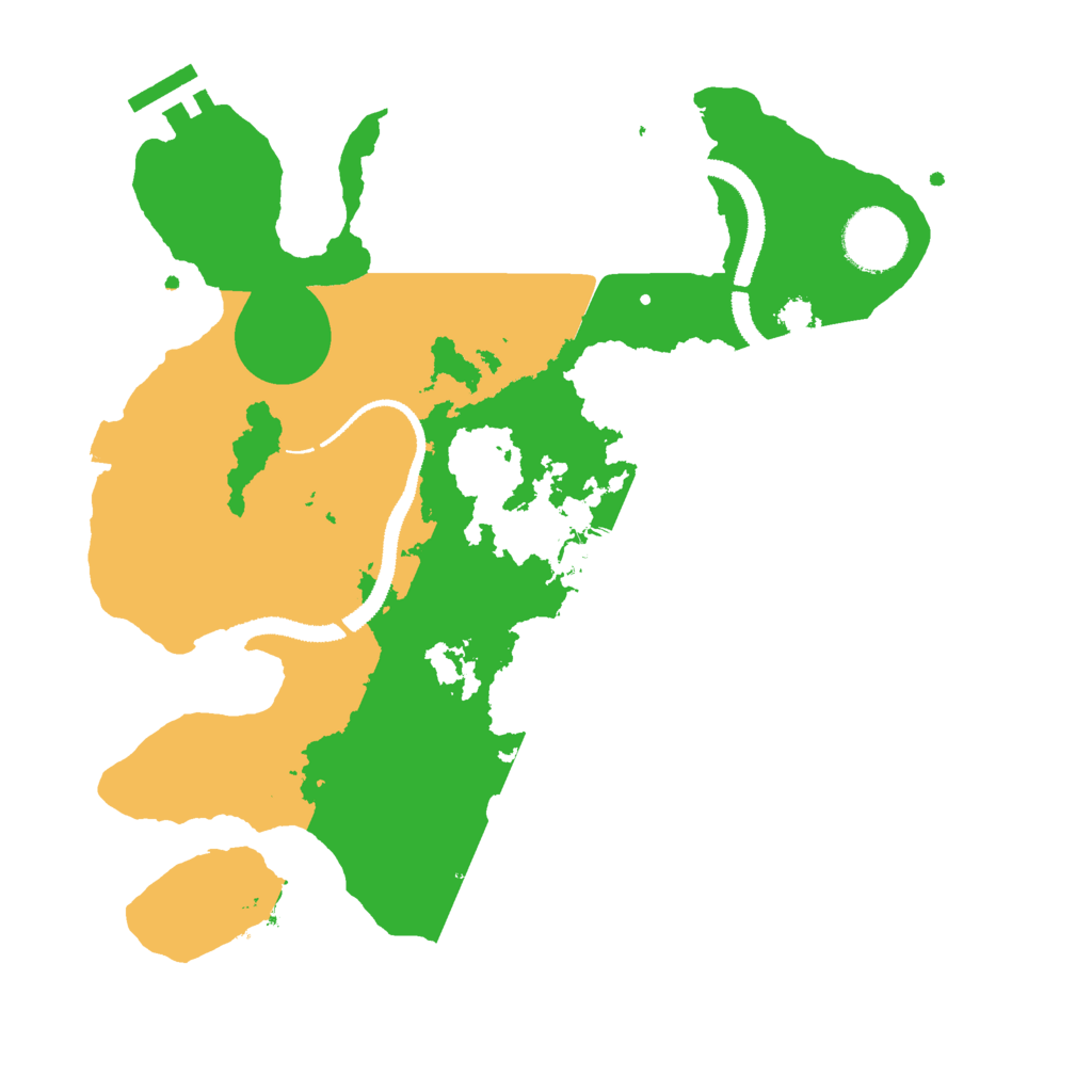 Biome Rust Map: Procedural Map, Size: 3000, Seed: 84128